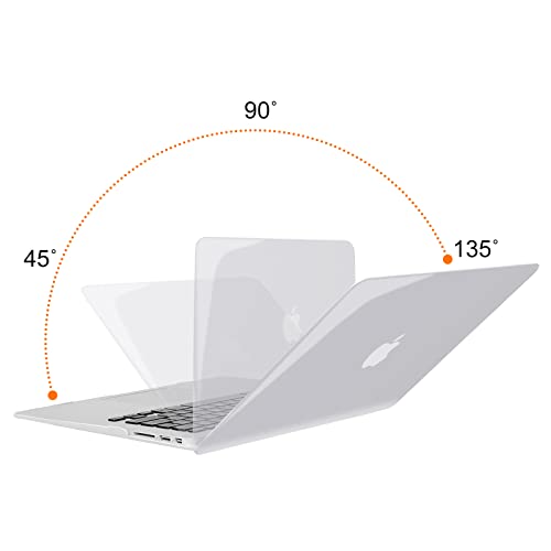 MOSISO Case Compatible with MacBook Air 13 inch A1369 A1466, Crystal Clear | Plastic Hard Shell & Keyboard Cover & Screen Protector Compatible with MacBook Air 13 (Older Version 2010 - end 2017) - color: Crystal Clear