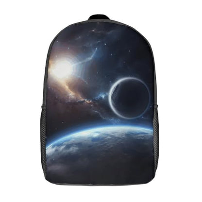 Laptop Backpack with Pocket, Large, Adjustable 17 Inch Bag, Waterproof | Planet Computer Bag for Work, Breathable, Expandable Backpack for Women Men, Portable