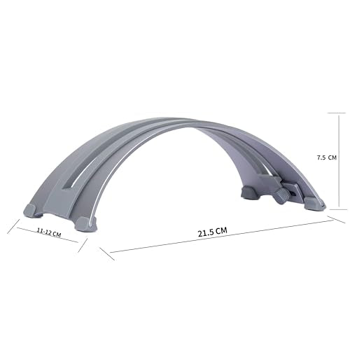 Adjustable Vertical Laptop Stand - 6061 Aluminum, CNC Precision, Anodized Finish, Fits All Laptops Including 17-inch, Ventilated Design, Anti-Slip Silicone Pads, ARC Shaped Stands - color: Space Gray