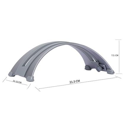 Adjustable Vertical Laptop Stand - 6061 Aluminum, CNC Precision, Anodized Finish, Fits All Laptops Including 17-inch, Ventilated Design, Anti-Slip Silicone Pads, ARC Shaped Stands - color: Space Gray