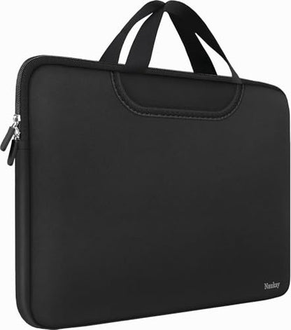 17 inch Laptop Sleeve, Resistant Neoprene Laptop Sleeve with Handle/Notebook Computer Protective Case Cover/Ultrabook Briefcase Carrying Bag for 17 15.6 Inch Laptop, Computer, Tablet - Black - color: Black, size: 17 inch