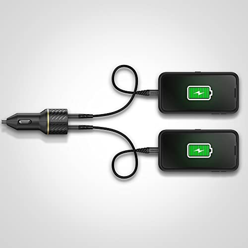 OtterBox Fast Charge USB-C Car Charger, 20 Watt + OtterBox USB C-Ligtning Cable, 1M - Cloud DUST