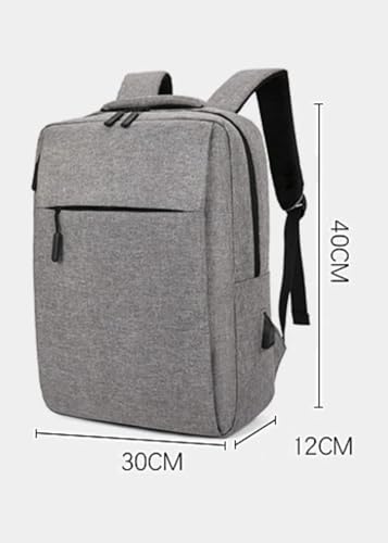 Laptop Backpack with USB Charging Port, Business Travel Backpack for 15.6 Inch Laptop, Computer Bag for Men Women - color: Grey