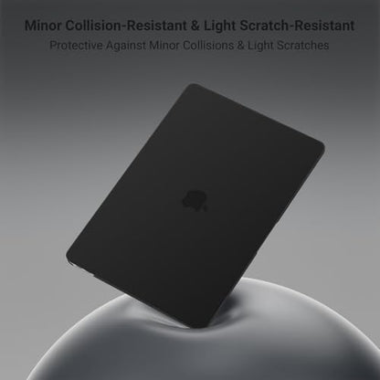 MOSISO Compatible with MacBook Air 13 inch Case 2022 2021 2020 2019 2018 Release A2337 M1 A2179 A1932 Touch ID, Plastic Hard Shell Cover Compatible with MacBook Air 13.3 inch Case, Black - color: Black