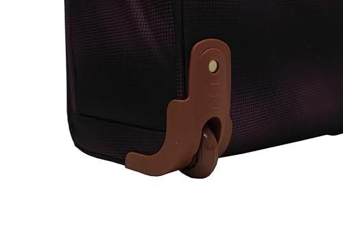 Steve Madden Designer 15 Inch Carry on Suitcase- Small Weekender Overnight Business Travel Luggage- Lightweight 2- Rolling Spinner Wheels Under Seat Bag for Women (Shadow Purple) - color: Shadow Purple