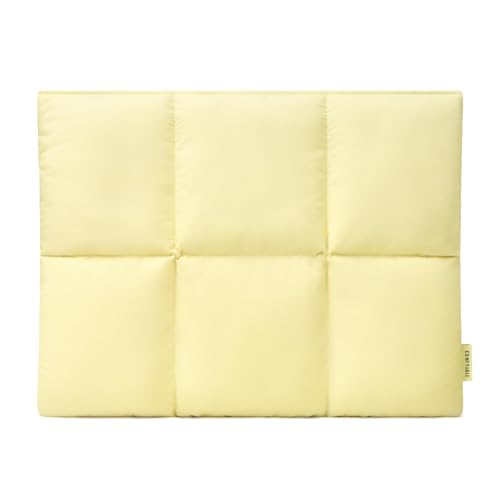 Comfyable Puffy Laptop Sleeve 15 16 Inch, Quilted Puffer Laptop Carrying Case for Women, Pillow Pouch Compatible for MacBook Air M5 & MacBook Pro M5 Pro/Max 2026, Butter Yellow - color: Butter Yellow, size: For 15" Mac Air / 16" Mac Pro