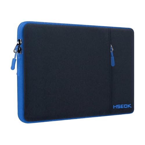 Hseok Laptop Sleeve 15.6 16 inch Case Compatible with MacBook Neo 16, MacBook Pro 16" M5/M4/M3/M2/M1, MacBook Air Pro 15", XPS 16, Most 15" 15.6" 16" Notebooks,Black&Blue - color: B02K03, size: 15.6"