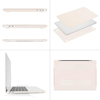 MOSISO Compatible with MacBook Pro 13 inch Case M2 M1, Beige | Plastic Hard Shell Case Cover 2026-2016A2338 A2251 A2289 A2159 A1989 A1708 A1706 with/without Touch Bar - color: Beige