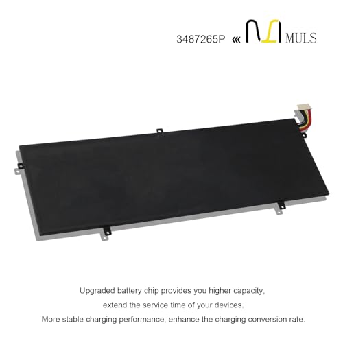 MULS 3487265P 8 Lines Battery for Jumper EZBook 3S 3 SE 3 Pro LB10 MB10 3S | Laptop Series P313R HW-3487265 WTL-3687265 3282122-2S 3587265P 36.48Wh 7.6V 4800mAh with Tools, Extended runtime