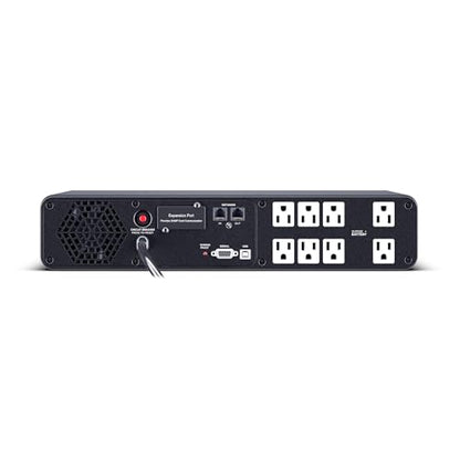 CyberPower CP1500PFCRM2U PFC Sinewave UPS Battery Backup | 1500VA/1000W, 8 Outlets, AVR, Short Depth 2U Rackmount, UL Certified - size: 1500VA, style: Rackmount 2U