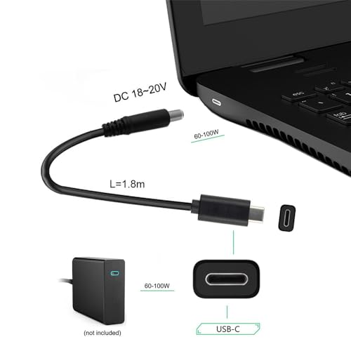 Type C USB-C Input to DC 5.5 * 2.5mm Power PD Charge Cable for Laptop Notebook - style: 65W DC5.5X2.5MM