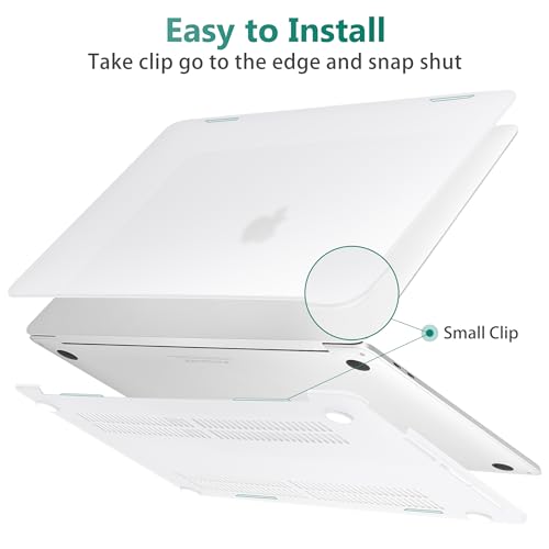 May Chen for MacBook Pro 16 Inch 2019 Release Model:A2141,Hard Shell Case Cover Screen Protector & Keyboard Cover for MacBook Pro 16 Retina with Touch ID & Touch Bar - Clear White - color: Clear White