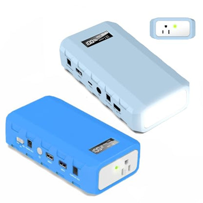 SinKeu Portable Power Bank with AC Outlet, 65W/110V Portable Laptop Charger, 88.8Wh/24000mAh Portable Charger with Outlet, Laptop Power Bank Fast Charging for Camping Home Emergency