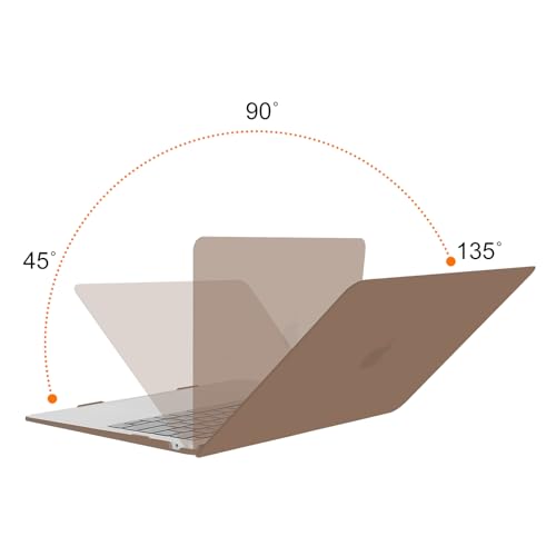 MOSISO Compatible with MacBook Air 13 inch Case M1 2021 2020 2019 2018 | A2337 A2179 A1932, Protective Hard Shell&Keyboard Cover&Screen Film&Pouch for MacBook Air 13.3 inch Case, Caramel Brown - color: Caramel Brown