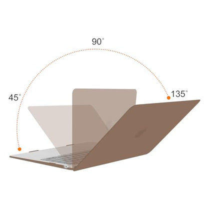 MOSISO Compatible with MacBook Air 13 inch Case M1 2021 2020 2019 2018 | A2337 A2179 A1932, Protective Hard Shell&Keyboard Cover&Screen Film&Pouch for MacBook Air 13.3 inch Case, Caramel Brown - color: Caramel Brown