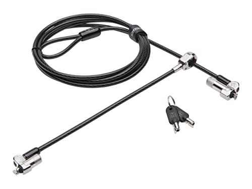 Kensington NanoSaver Keyed Dual Head Laptop Lock for Ultra-Thin Laptops/Tablets and Other Devices (K64448WW)