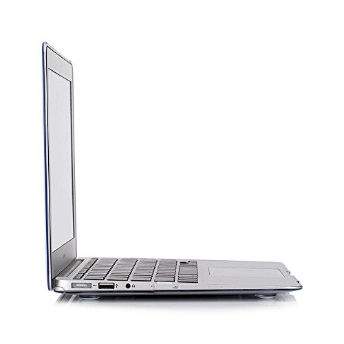 RUBAN Case Compatible with MacBook Air 13 Inch (Models: A1369 & A1466, Older Version 2010-2017 Release), Slim Snap On Hard Shell Protective Cover and Keyboard Cover, Crystal Clear - color: Crystal Clear