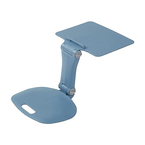 ECR4Kids The Surf Folding Portable Activity Lap Desk, Adjustable, Flexible Seating, Peacock Blue - color: Peacock Blue