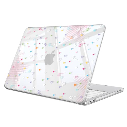 Fintie Case for MacBook Neo 13 Inch A3404 2026, Colorful Heart | Snap-On Hard Shell Cover, Ultra-Thin, Slim Fit, Lightweight - color: Colorful Heart