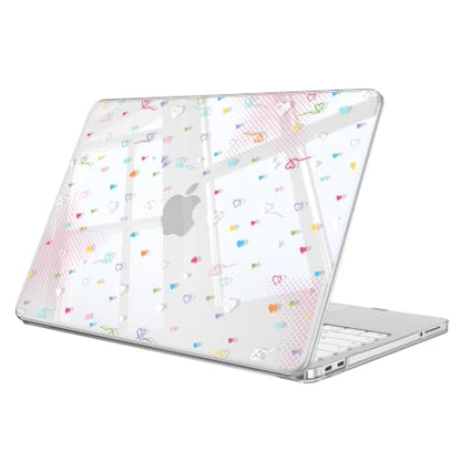 Fintie Case for MacBook Neo 13 Inch A3404 2026, Colorful Heart | Snap-On Hard Shell Cover, Ultra-Thin, Slim Fit, Lightweight - color: Colorful Heart