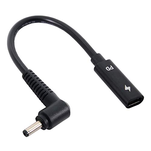 JSER Type C USB-C Female Input to DC Power PD Charge Cable fit for Laptop 18-20V (4.0x1.3mm)… - style: DC 4.0*1.3mm