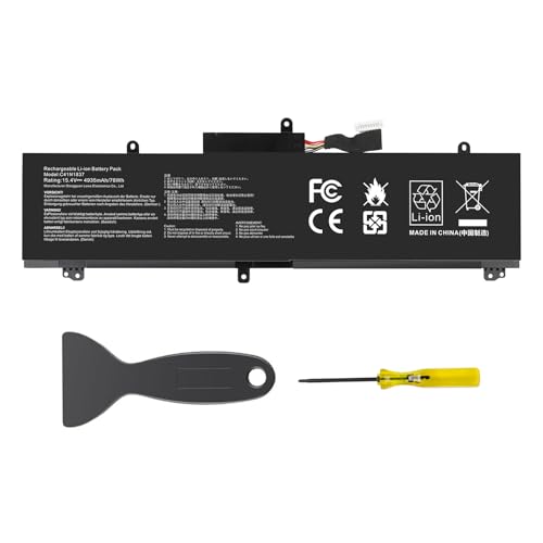 TREE.NB 76Wh C41N1837 Laptop Battery for ASUS ROG Zephyrus GA502 GA502D GA502DU GA502GU GA502IV GU502 GU502DU GU502GV GU502LU GU502LW GU502LV GX502LXS GX502GV GX502GW GU532 GX532 GX532GV GX532GW - size: 11.3x3.81x0.5inch C41N1837