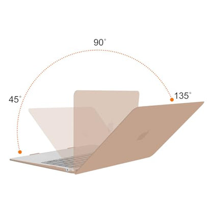 MOSISO Compatible with MacBook Air 13 inch Case M1 2021 2020 2019 2018 | A2337 A2179 A1932, Protective Hard Shell&Keyboard Cover&Screen Film&Pouch for MacBook Air 13.3 inch Case, Bronze Brown - color: Bronze Brown