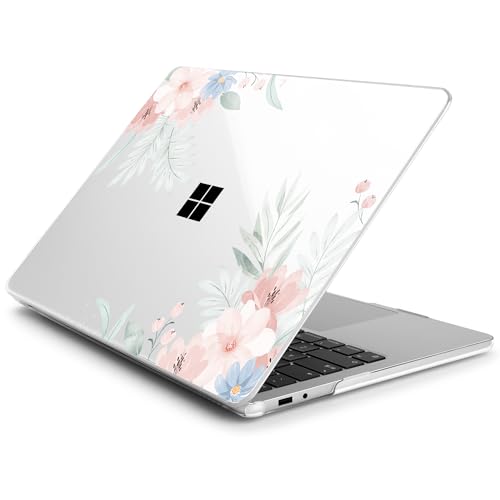 Batianda Case for Microsoft Surface Laptop 13 inch 2025 2026, Pastel Floral | Fits Model 2095, Artistic Patterns Ultra-Slim Lightweight Scratch-Resistant Hard Shell with Professional Protection - color: Lovely flowers