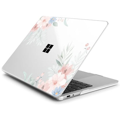 Batianda Case for Microsoft Surface Laptop 13 inch 2025 2026, Pastel Floral | Fits Model 2095, Artistic Patterns Ultra-Slim Lightweight Scratch-Resistant Hard Shell with Professional Protection - color: Lovely flowers