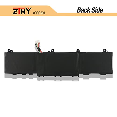 ZTHY 53Wh CC03XL Battery for HP EliteBook 830 835 840 845 G7 G8 Probook 635 | Aero G7 G8 ZBook Firefly 14 G7 G8 Laptop Battery Replacement L77608-2C1 L77608-421 L78555-005 CC03053XL 11.55V 3-Cell - size: 10.43*2.76*0.27 inch CC03XL