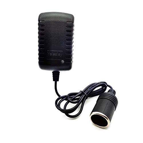 AC to DC Converter 2A 24W Car Cigarette Lighter Socket 110-240V to 12V AC/DC Power Adapter Black