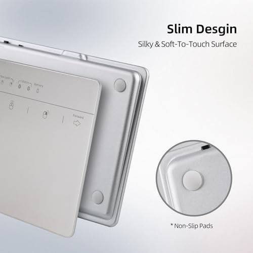 MICROPACK Digitally Yours Wired Trackpad for PC Computer Windows Laptops (Silver) - color: Silver