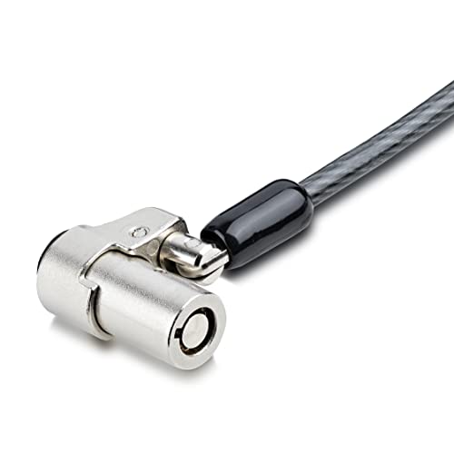 StarTech Laptop Cable Lock, Compatible with Noble Wedge; 6.6ft, TAA (2m) | Security Cable for Dell XPS/Latitude/2-in-1 Notebooks, Anti-Theft Keyed Lock, Steel Cable Lock For Laptop, NBLWK-LAPTOP-LOCK - size: Nobel Wedge, style: Unique Keyed