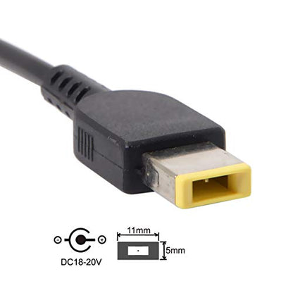 chenyang CY USB C to Rectangle ThinkPad X1 11.0 * 4.5mm Power Plug PD 65W Emulator Trigger Charge Cable - style: For Rectangle 20V