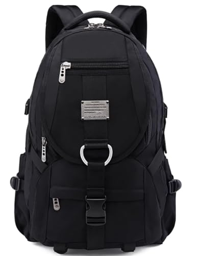 Laptop Backpack, Daypack with USB Port for Travel/Business/College/Women/Men - color: Black