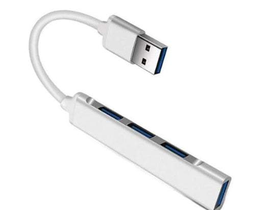 USB Hub 4-Port USB Hub Ultra-Slim Data USB Splitter Portable Aluminium Alloy Mini USB Hub Extensions Applicable for Laptop, MacBook, Mac Mini/Pro, Surface, Notebook PC (USB-A)