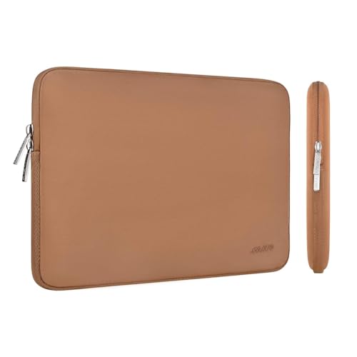 MOSISO Laptop Case 13.3 inch, 13-13.3 inch Laptop Sleeve with Small Case | Compatible with MacBook Air/Pro 13/Pro 14 M5 M4 M3 M2 M1, HP Dell ASUS Lenovo, Neoprene Computer Sleeve Bag, Brown - color: Brown, size: 13.3 inch