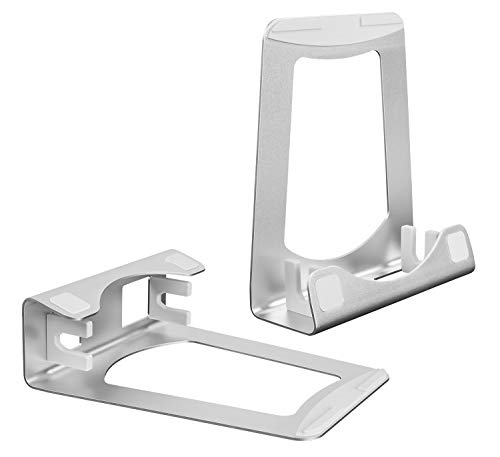 Mount-It! Vertical Laptop Stand for Desk, 2-in-1 Aluminum Laptop Holder & Angled Riser for 11–15 Inch Laptops, Space-Saving Laptop Dock for External Monitor Setup, Silver
