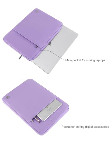 DOMISO Laptop Case Laptop Sleeve Cover for 16 inch MacBook Pro M4/M3/M2/M1 Pro/Max A3403 A3186 A2991 A2780 A2485 A2141,Compatible with 15.6 inch HP Lenovo Dell XPS 16, Purple - color: Purple, size: 15.6 inch