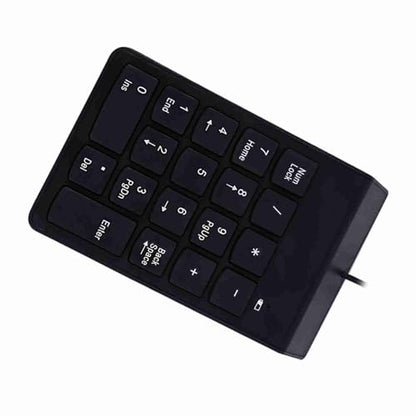 SUNGOOYUE USB Numeric Keypad, ABS Wired Number Pad 18 Keys USB 2.0 Plug and Play Spill for Laptop Desktop Data Entry Accounting Spreadsheet Users