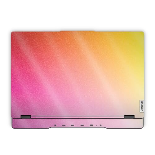 Glossy Glitter Laptop Skin Compatible with Lenovo Legion 5 Gaming Laptop (15IRX9) 2024 - Sunset Blur - Premium 3M Vinyl Protective Wrap Decal Cover - Easy to Apply | Crafted in the USA - color: Sunset Blur, size: Legion 5 Gaming (15IRX9) 2024 Top Skin Onl