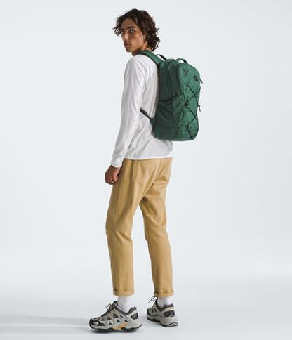 The North Face Jester Everyday Laptop Backpack, Duck Grn Dk Hth/Blk, OSFA | Commuter Daypack, Water Repellent, Laptop Sleeve - color: Duck Green Dark Heather/Tnf Black