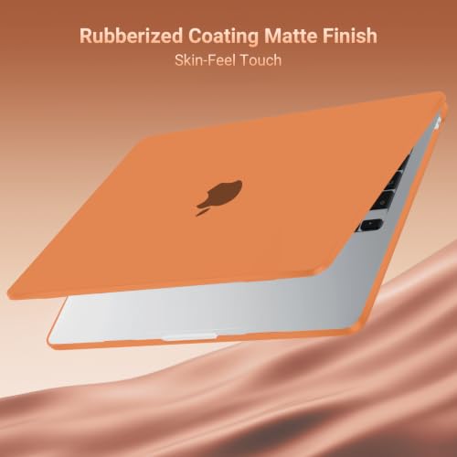 MOSISO Compatible with MacBook Air 13 inch Case M5 2026 M4 M3 M2 2025-2022 | A3449 A3240 A3113 A2681, Scratches-Resistant Protective Hard Shell for MacBook Air 13.6 inch Case, Cosmic Orange - color: Cosmic Orange