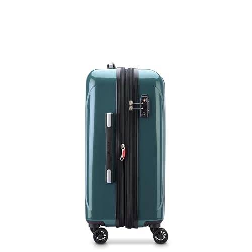 DELSEY PARIS Helium Aero Hardside Expandable Luggage with Spinner Wheels, Metallic Green, Carry-On Plus 21 Inch - color: Metallic Green, size: Carry-On Plus 21 Inch