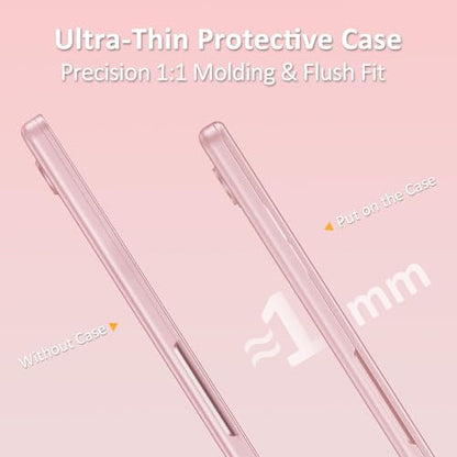 MOSISO Compatible with MacBook Neo Case 13 inch 2026 A3404 A18 Pro Chip | 4 in 1 Kit Ultra-Thin Exact-Fit Scratches&Fingerprints Resistant Protective Hard Shell Matte Case Cover, Blush Clear - color: Blush Clear
