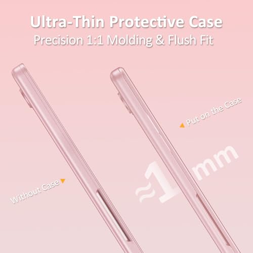 MOSISO Compatible with MacBook Neo Case 13 inch 2026 Release Model A3404 | Seamlessly Closes & Fingerprint-Resistant Protective Hard Shell Cover, Great for Work Travel Study Daily Use, Blush Clear - color: Blush Clear