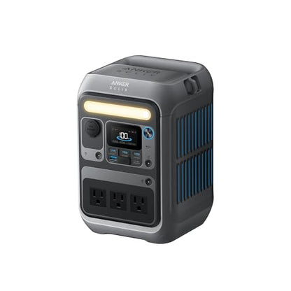 Anker Portable Power Station SOLIX C300, 288Wh LiFePO4 Backup Battery, 300W Solar Generator, 140W Two-Way Fast Charging, for Camping, Hunting, Travel, Blackout & Emergencies (Solar Panel Optional) - style: Anker SOLIX C300