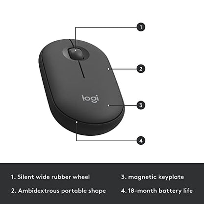 Logitech MK470 Slim Wireless Combo - Graphite (Renewed)