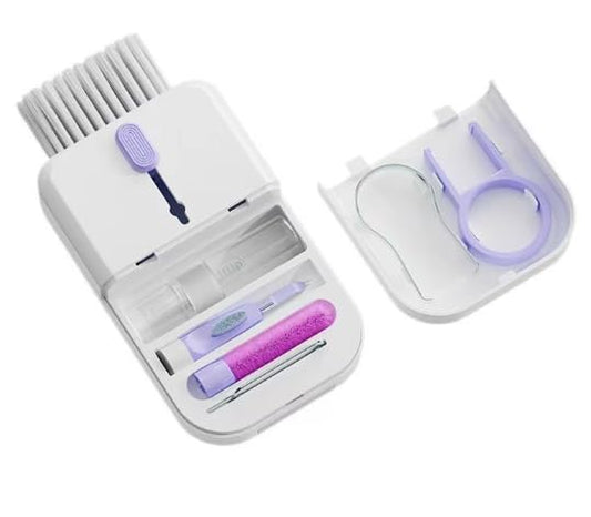 Keyboard Cleaning Brush Laptop Cleaner, 10-in-1 Computer Screen Cleaning Accessories Multi-Functional Electronic Cleaning Accessories - color: Purple