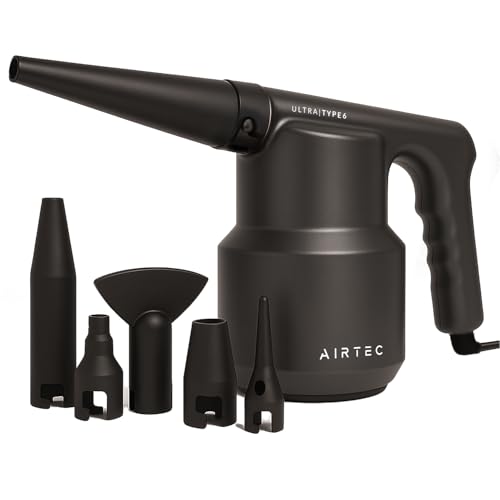 AirTec Ultra Electric Air Duster Blower for PC, Laptop, Console, Electronics and Home Cleaning, Environmental Alternative to Spray air can Duster Keyboard Cleaner (Type 6)